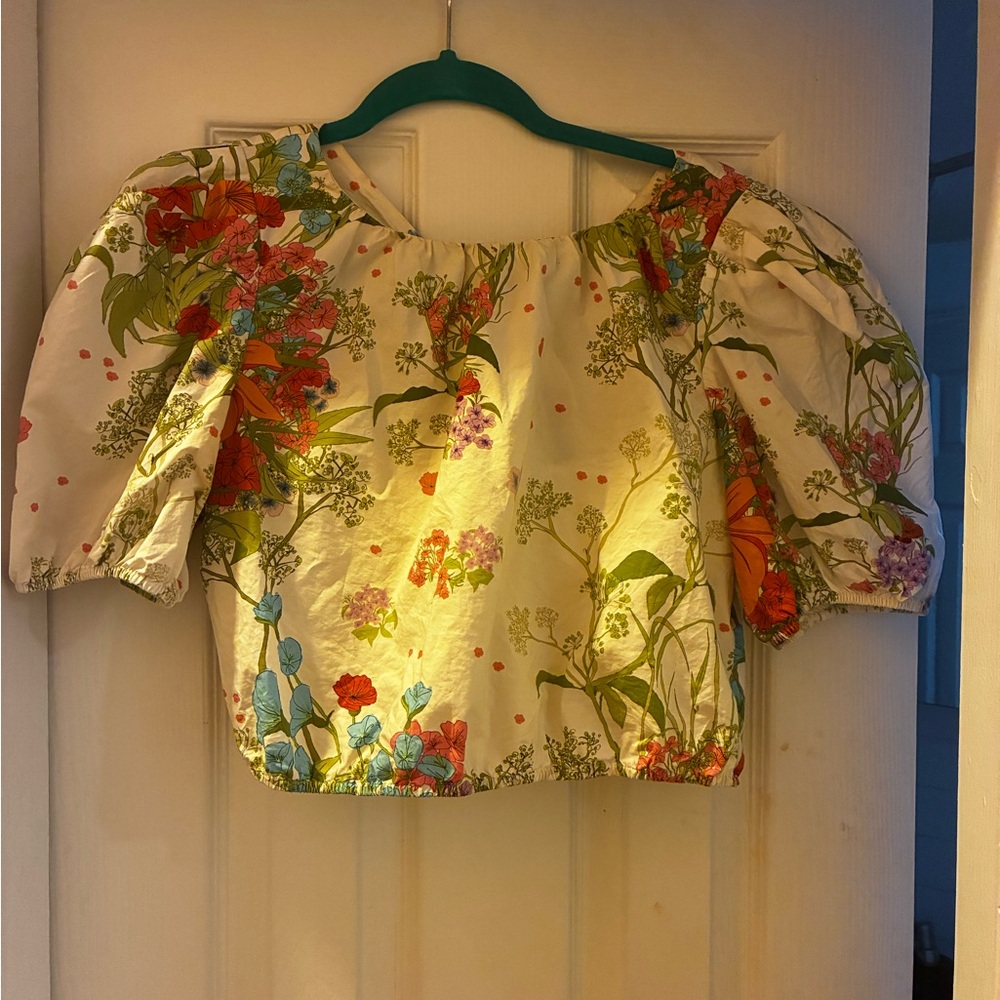 & Other Stories Cream Puff Sleeve Blouse